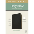 NLT Personal Size Giant Print Bible, Filament Enabled Edition (Red Letter, Genuine Leather, Black)