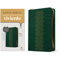 Biblia Ultrafina Ntv de Zíper, Con Filament (Sentipiel, Verde Esmeralda, Letra Roja)
