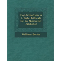 Contribution A L' Tude M Dicale de La Nouvelle-Cal Donie