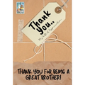Thank You For Being a Great Brother!: My Gift Of Appreciation: Full Color Gift Book Prompted Questions 6.61 x 9.61 inch