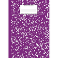 Marble Notebook A4: Purple Marble College Ruled Journal
