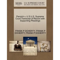 Panzich V. U S U.S. Supreme Court Transcript of Record with Supporting Pleadings