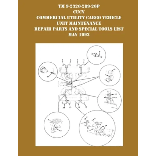 TM 9-230-289-20P CUCV Commercial Utility Cargo Vehicle Unit Maintenance Repair Parts and Special Tools List May 1992