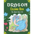 DRAGON Coloring Book For Girls Ages 8-12: Cool Fantasy Dragons Design and Patterns Mythical & Magical Creatures to Color for Children (Cool gifts)