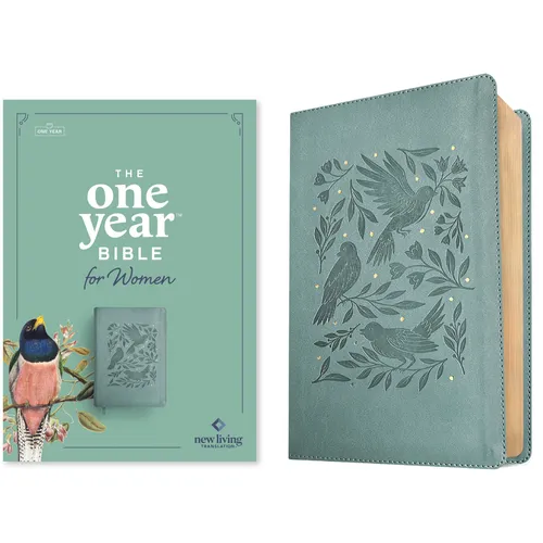 NLT the One Year Bible for Women (Leatherlike, Birdsong Teal)