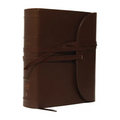 NKJV, Journal the Word Bible, Large Print, Premium Leather, Brown, Red Letter Edition: Reflect, Journal, or Create Art Next to Your Favorite Verses