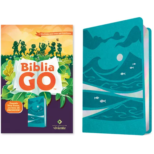 Biblia Go Para Niños Ntv (Sentipiel, Verde Azulado): Una Biblia Para Niños Que Transforma