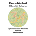 Kleurenblindheid Ishihara Visie Testkaarten Optometrie Kleur Deficiëntie Testboek met Nummers: Plaatdiagrammen voor Monochromie Dichromie Protanopie D