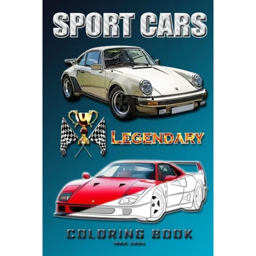 Legendary sports cars 1960-2004.: Coloring book for all ages. - Paperback