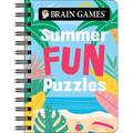 Brain Games - To Go - Summer Fun Puzzles 180+ Variety Puzzles Compact & Portable for Travel Beach, Vacation & Road Trip Activity Book Gift for Adults,