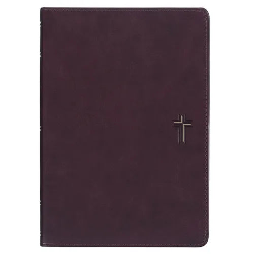 NLT Holy Bible Everyday Devotional Bible for Men New Living Translation, Vegan Leather, Cross Emblem