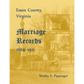Essex County, Virginia Marriage Records, 1884-1921