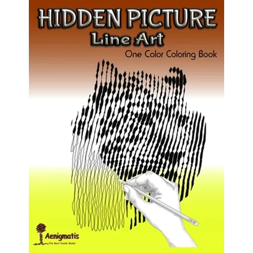 Hidden Picture Line Art: One Color Coloring Book