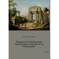 Éléments De Philosophie Introduction Générale A La Philosophie
