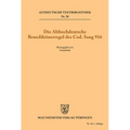 Die althochdeutsche Benediktinerregel des Cod. Sang 916