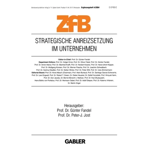 Strategische Anreizsetzung Im Unternehmen