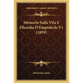 Memorie Sulla Vita E Filosofia D'Empedocle V1 (1859)