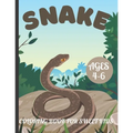Snake Coloring Book for Sweet Kids Ages 4-6: A amazing snake coloring book for kids