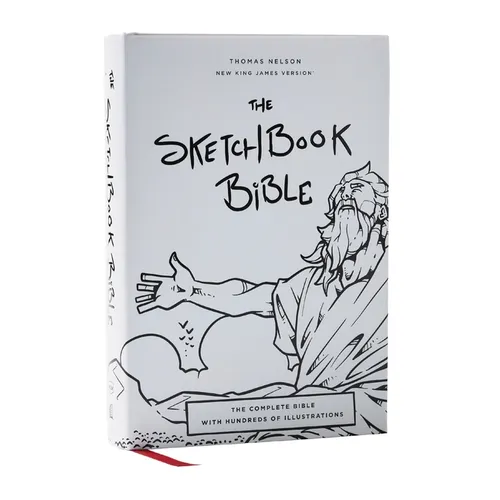 The Sketchbook Bible: The Complete Bible with Hundreds of Illustrations (Nkjv, Hardcover, Red Letter, Comfort Print)