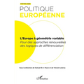 L'Europe à géométrie variable: Differenciation N°67-68 2020
