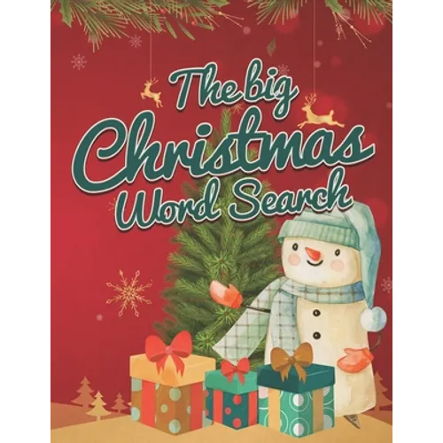 The Big Christmas Word Search: Puzzle Book Holiday Fun for Adults and Kids with Background coloring pages & Bonus Mazes!!