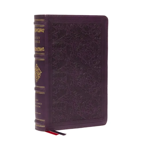 NKJV Large Print Reference Bible, Purple Leathersoft, Red Letter, Comfort Print (Sovereign Collection): Holy Bible, New King James Version