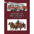 History of Fire Engines Coloring Book