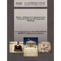 Ribnik V. McBride U.S. Supreme Court Transcript of Record with Supporting Pleadings