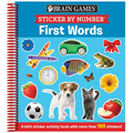 Brain Games - Sticker by Number: First Words (for Kids Ages 3-6): A Kid's Sticker Activity Book with More Than 150 Stickers!