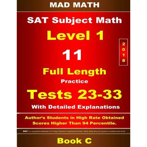 2018 SAT Subject Level 1 Book C Tests 23-33