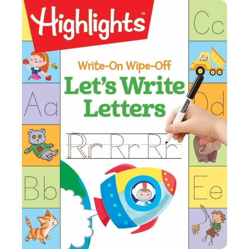 Write-On Wipe-Off Let's Write Letters: Handwriting Practice for Kids Learning to Write, Dry-Erase Lettering Workbook for Ages 3-6