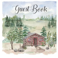 Cabin house guest book (hardback), comments book, guest book to sign, vacation home, holiday home, visitors comment book