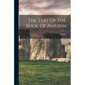 The Text Of The Book Of Aneirin