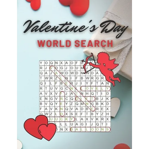 Valentine's Day Word Search Book: : Large Print Word Search puzzle books, Valentine's day gift for kids and adults