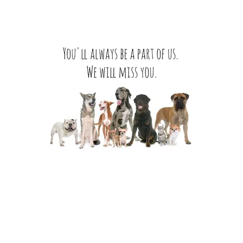 You'll always be a part of us. We will miss you.: Perfect goodbye gift for coworker that is leaving / going away gift for your co worker, boss, manage