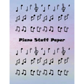 Piano Staff Paper: Treble Clef And Bass Clef Empty 12 Staff, Piano Manuscript Pape