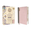 NIV Application Bible, Personal Size, Leathersoft, Pink/Gray, Red Letter, Comfort Print: Bringing the Ancient Message of the Bible Into Your World