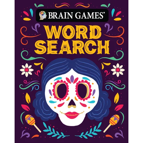 Brain Games - Take-Along - Word Search (Sugar Skull Design - Day of the Dead and Halloween)