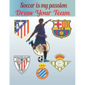 Soccer Is My Passion .Draw Your Team.: FDraw your team/25 pages/Gret For kids/Great for soccer fans and players