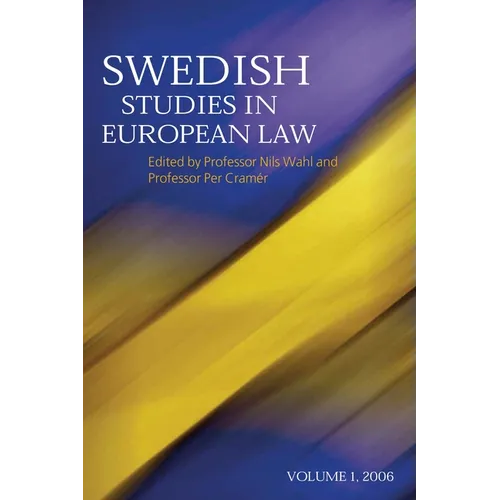 Swedish Studies in European Law - Volume 1