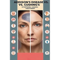 Addison's Disease vs. Cushing's - Symptoms, Causes, Treatment: Addison's disease occurs when your adrenal glands produce too little cortisol. Cushing