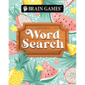 Brain Games - Take Along - Word Search - Summer-Themed Fruit Design Portable Puzzle Book