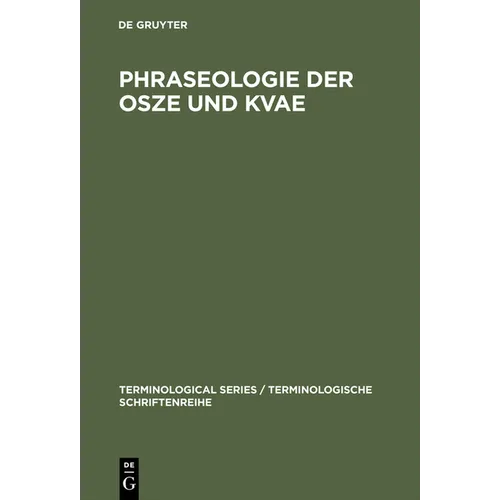 Phraseologie der OSZE und KVAE
