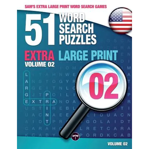 Sam's Extra Large-Print Word Search Games - 51 Word Search Puzzles, Volume 2: Brain-stimulating puzzle activities for many hours of entertainment