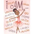 I Am: Empowering Coloring Book for Black and Brown Girls with Natural Curly Hair Positive Affirmations for African American Girls