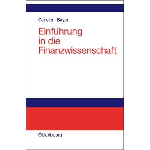 Einführung in die Finanzwissenschaft