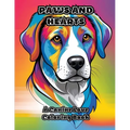 Paws and Hearts: A Canine Love Coloring Book