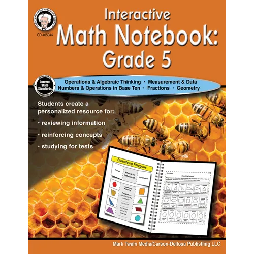 Interactive Math Notebook Resource Book, Grade 5