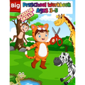 Big Preschool Workbook Ages 3-5: Preschool Activity Book For Kindergarten Learn To Cut Paper With Line, Shapes, Animals - Awesome Scissor Skills Cutti