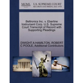 Beltronics Inc. V. Eberline Instrument Corp. U.S. Supreme Court Transcript of Record with Supporting Pleadings